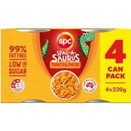 SPC Tomato & Cheese Spag-a-saurus 220g x 4 pack
