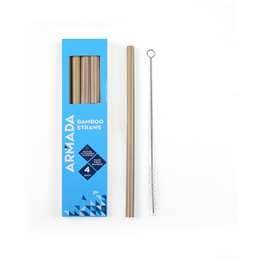 Armada Bamboo Straws 4 pack