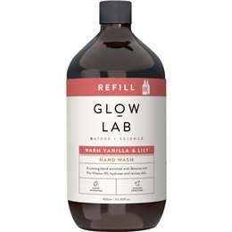 Glow Lab Hand Wash Refill Warm Vanilla & Lily 900ml