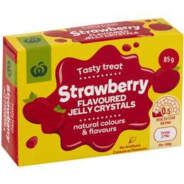 Woolworths Jelly Strawberry 85g
