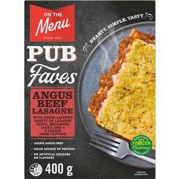 On The Menu Angus Beef Lasagne Lasagne