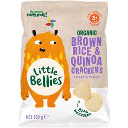 Little Bellies Organic Brown Rice & Quinoa Crackers 100g