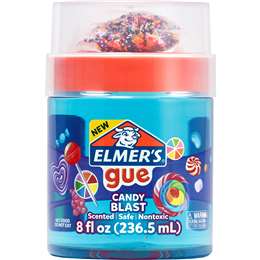 Elmer's Gue With Candy Blast Mix In's Premade Slime 236.5mL