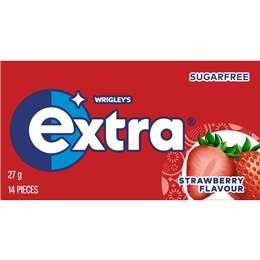 Extra Strawberry Sugar Free Chewing Gum 14pc