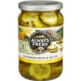 Always Fresh Cucumbers Bread & Butter 700g