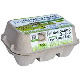 Kangaroo Island 6 Large Free Range Eggs 