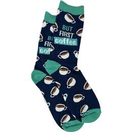 Father's Day Father's Day But First Coffee Socks