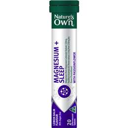 Nature's Own Magnesium+ Sleep Effervescent With Passionflower 20 Pack