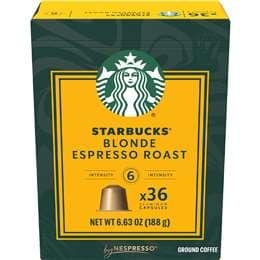 Starbucks by Nespresso Blonde Espresso Roast Coffee Pods