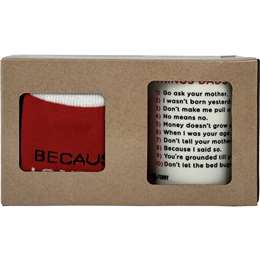 Father's Day Father's Day Mug And Sock Gift Set Things Dad Says