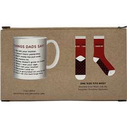 Father's Day Father's Day Mug And Sock Gift Set Things Dad Says