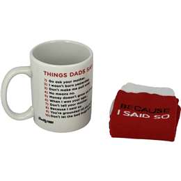 Father's Day Father's Day Mug And Sock Gift Set Things Dad Says