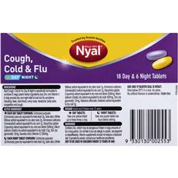 Nyal Tablets Cold And Flu 18 Day & 6 Night