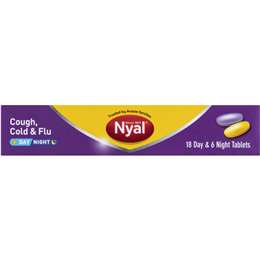 Nyal Tablets Cold And Flu 18 Day & 6 Night