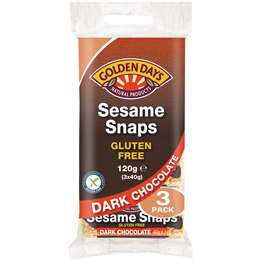 Golden Days Bars Sesame Snaps Dark Chocolate