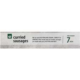 Woolworths Curried Sausages 