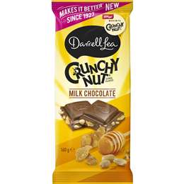 Darrell Lea Crunchy Nut Milk Chocolate Block 160g