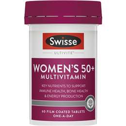 Swisse Ultivite Women's 50+ Multivitamin Tablets 60 Pack