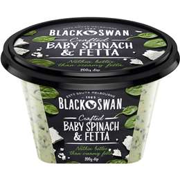 Black Swan Dip Crafted Baby Spinach & Fetta