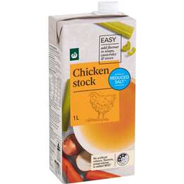 Woolworths Chicken Liquid Stock Salt Reduced 1L