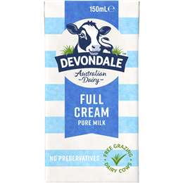 Devondale 100% Pure Full Cream Long Life Milk UHT 150mL