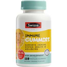 Swisse Kids Immune Gummies Orange Flavour 120 pack