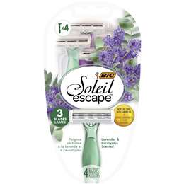 BIC Soleil Escape 3 Blade Razors 4 pack