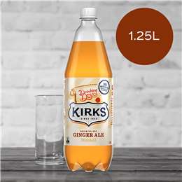 Kirks Dry Drinking Ginger Ale Soft Drink Bottle