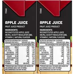 Just Juice Apple Juice 6x200ml | Woolworths