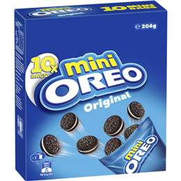 Oreo Mini Original Cookies Multipack 10 Pack PAC-MAN box 204g