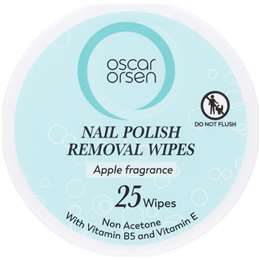 Oscar Orsen Nail Polish Removal Wipes Apple Fragrance 25 pack