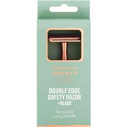 Thanks To Nature Double Edge Safety Razor & Blade Each