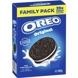 Oreo Original Cookies Family Pack 358g Woolworths Oreo Original Cookies Family Pack 358g Woolworths
