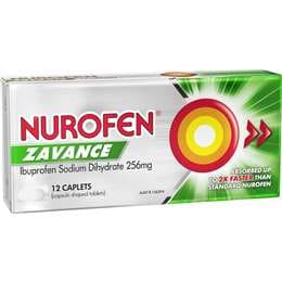 Nurofen Zavance Fast Pain Relief Caplets 256Mg Ibuprofen