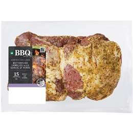 Woolworths BBQ Butterflied Lamb Leg With Garlic & Herbs