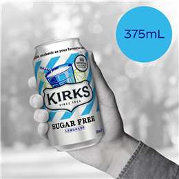 Kirks Sugar Free Lemonade Soft Drink  Multipack Cans
