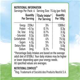 Uncle Tobys Roll-ups Rainbow Berry