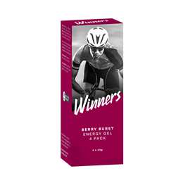 Winners Sports Nutrition Energy Gel Berry Burst 4pk 40g