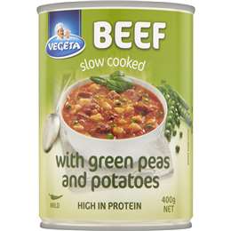 Vegeta Beef Slow Cooked With Green Peas & Potatoes