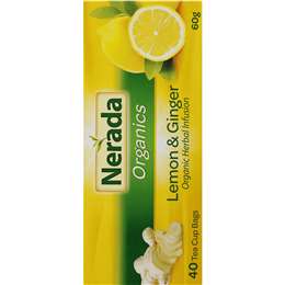 Nerada Organic Lemon & Ginger Tea Bags