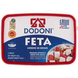 Dodoni Greek Feta Cheese 400g | Woolworths