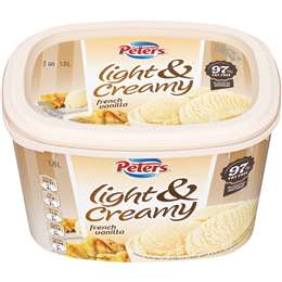 Peters Light & Creamy French Vanilla Ice Cream 1.8L