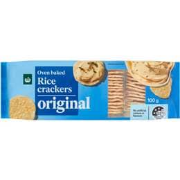 Woolworths Original Rice Crackers 100g
