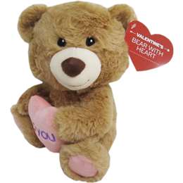 Valentines Day Valentine's Day 20cm Bear With Heart Cream