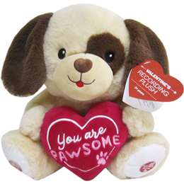 Valentines Day Valentine's Day Voice Recording Plush Dog