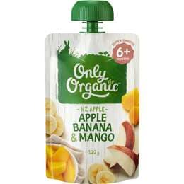 Only Organic 6 Months+ Apple Banana & Mango