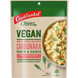 Continental Vegan Carbonara Pasta & Sauce 