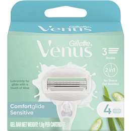 Gillette Venus Comfortglide Sensitive Razor Blades 4 pack