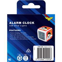 Wonder Woman Cube Alarm Clock 