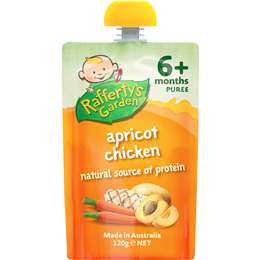 Rafferty's Garden Food 6 Months Apricot Chicken Puree 120g